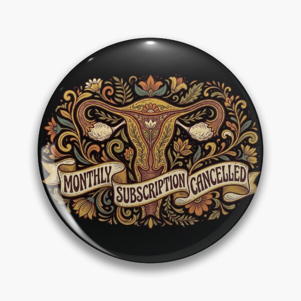 Item preview, Subscription Cancelled Vintage Floral Uterus Hysterectomy designed and sold by Georain.