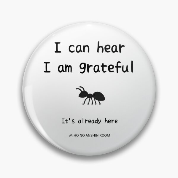 Item preview, Hearing Gratitude Quote designed and sold by miho-anshin.