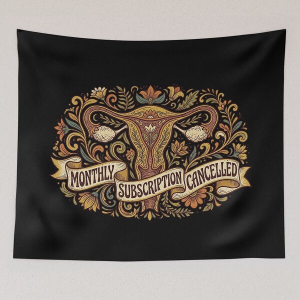 Item preview, Subscription Cancelled Vintage Floral Uterus Hysterectomy designed and sold by Georain.