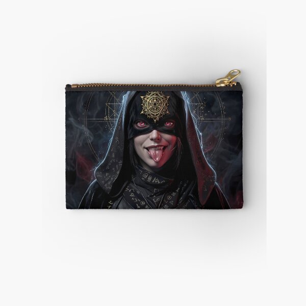 Item preview, Tattooed Dark Sorceress Nun Fantasy Art designed and sold by GalleryBrisArt.