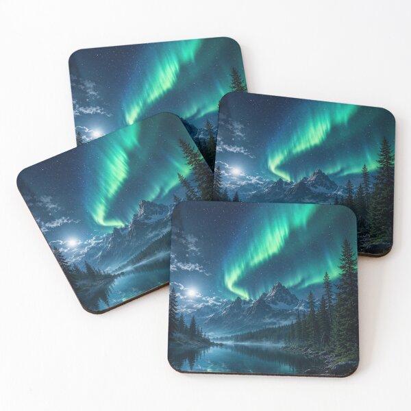 Artikelvorschau, Nordlichter, versteckter Bigfoot, Aurora Borealis, Wildnisabenteuer entworfen und verkauft von Swanny's Custom T-shirt and Gift Designs.