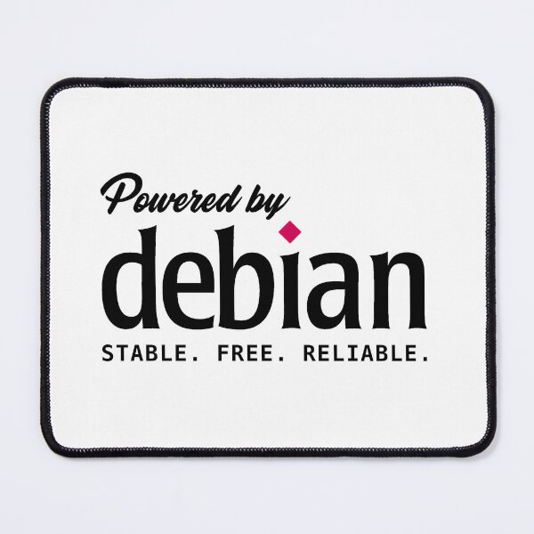 Item preview, Powered by Debian designed and sold by BrunoLinuxArt.