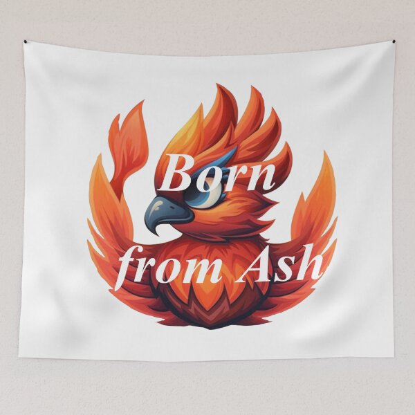 Item preview, Born from Ash Phoenix Unique Elite Vintage Gift Graphic Tees designed and sold by DesignsNow4You.