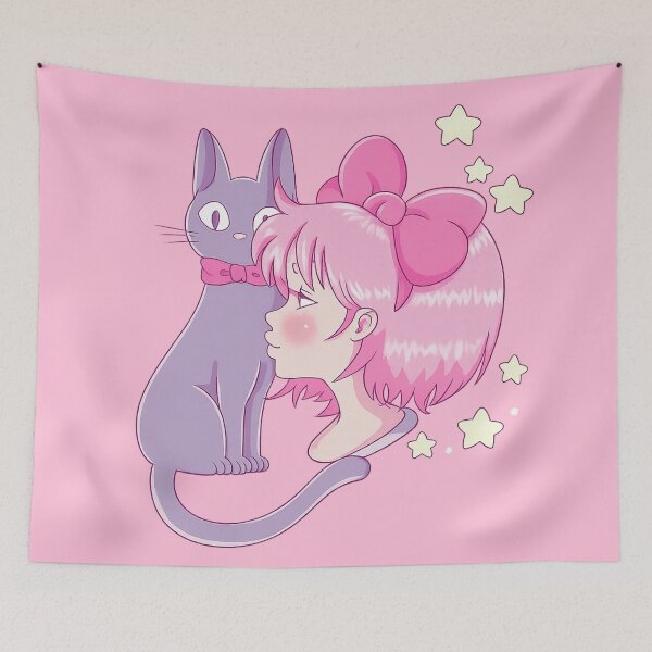 Item preview, Kiki and her cat Jiji designed and sold by JarquinDD.