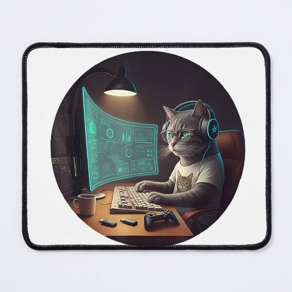 Item preview, Cat Computer Science Nerd Tech Coding Gaming Programmer T-Shirt designed and sold by JankoZED.