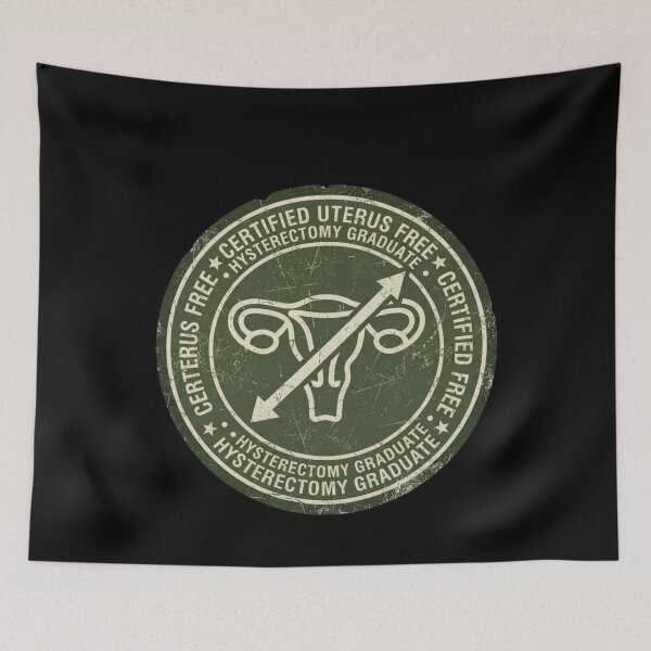 Item preview, Certified Uterus Free Hysterectomy Graduate Funny Stamp designed and sold by Georain.