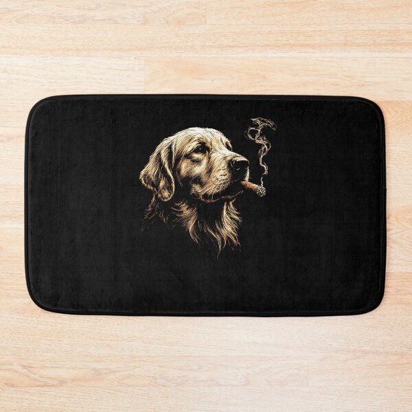 Item preview, Golden Retriever Smoking Cigarette Funny Meme  designed and sold by suhairee-studio.