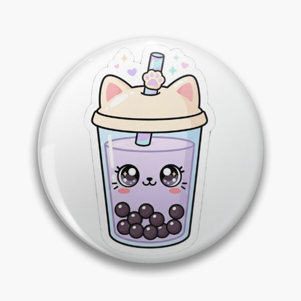 Item preview, Cat Boba Bubble Tea Sticker | Cute Kawaii Pastel Boba | MONOFLUX designed and sold by MonoFlux.