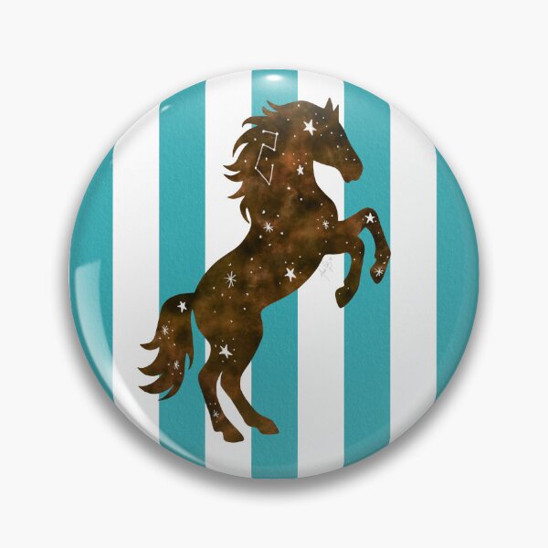 Item preview, Constellation horse watercolor stripes designed and sold by Ana Gorozpe.