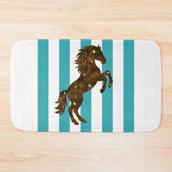 Item preview, Constellation horse watercolor stripes designed and sold by Ana Gorozpe.