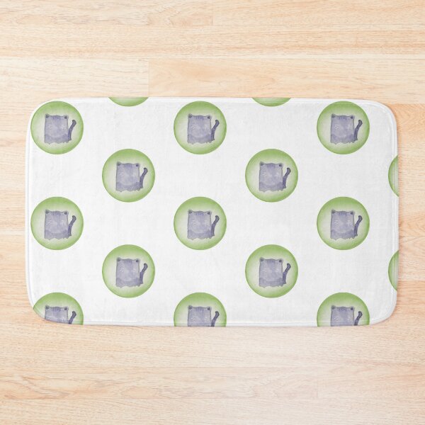 Item preview, Green Watercolor Cat designed and sold by 88cranes.
