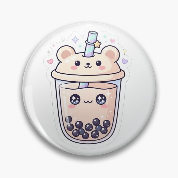 Item preview, Bear Boba Bubble Tea Sticker | Cute Kawaii Pastel Boba | MONOFLUX designed and sold by MonoFlux.