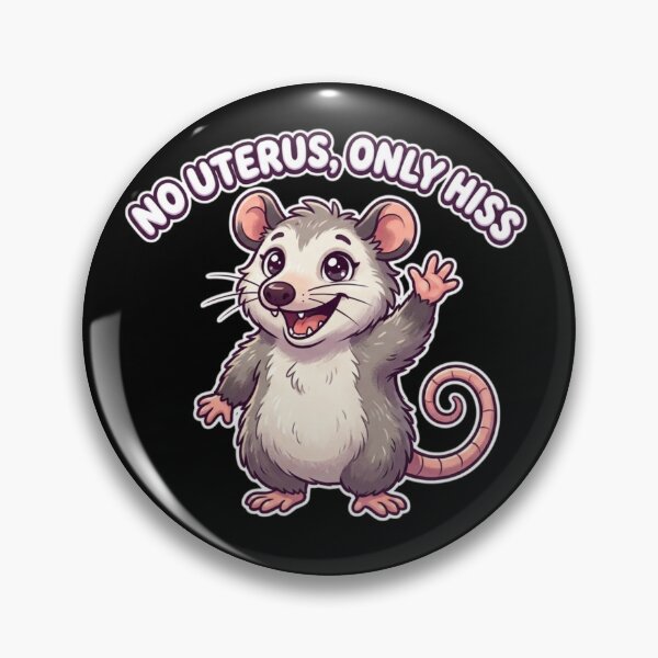 Item preview, No Uterus Only Hiss Funny Opossum Possum Hysterectomy designed and sold by Georain.