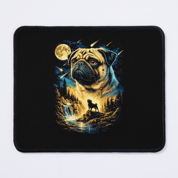 Item preview, Pug Howling to The Moon Vintage 90s designed and sold by suhairee-studio.
