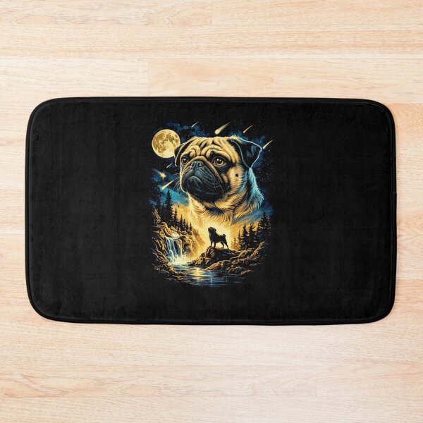 Item preview, Pug Howling to The Moon Vintage 90s designed and sold by suhairee-studio.