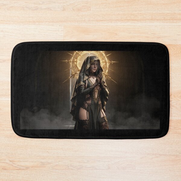 Item preview, Tattooed Dark Sorceress Nun Fantasy Art designed and sold by GalleryBrisArt.