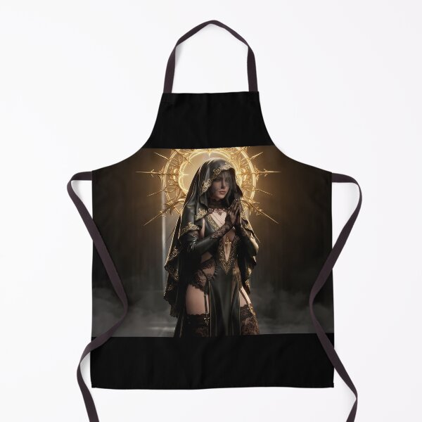 Item preview, Tattooed Dark Sorceress Nun Fantasy Art designed and sold by GalleryBrisArt.