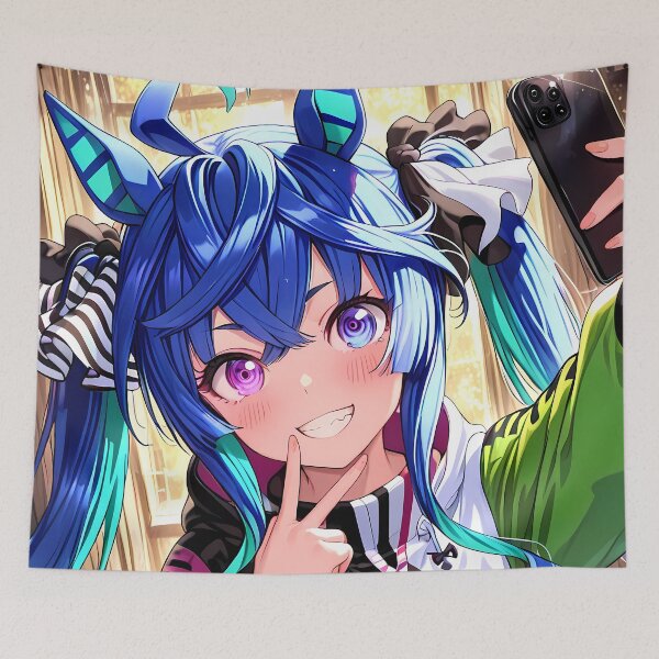 Item preview, Twin Turbo Uma Musume Pretty Derby Selfie Smile Glow designed and sold by B5fivemerch.