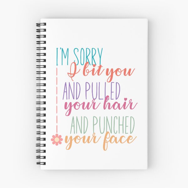 Item preview, I'm Sorry I Bit You and Pulled Your Hair and Punched Your Face Funny Sticker designed and sold by Usagi-Kun.