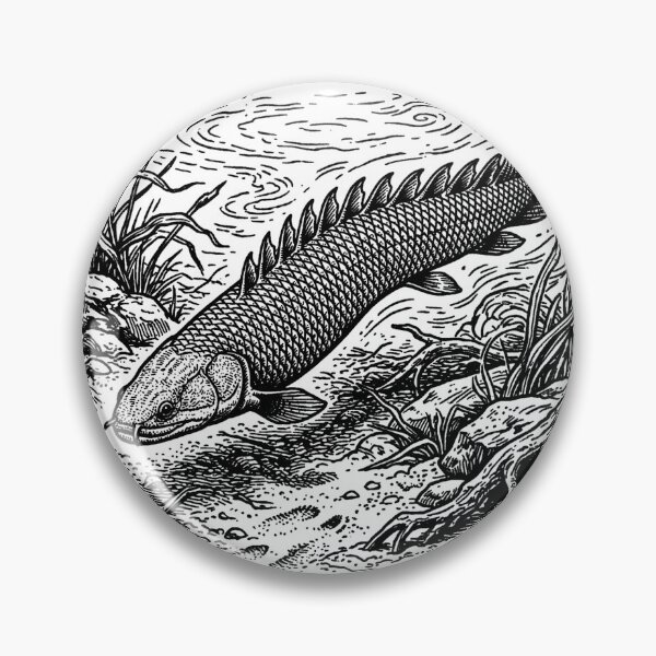 Item preview, Vintage Woodcut Polypterus Illustration designed and sold by DuckOddity.