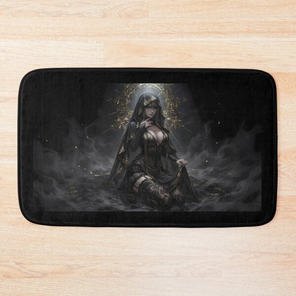 Item preview, Tattooed Dark Sorceress Nun Fantasy Art designed and sold by GalleryBrisArt.