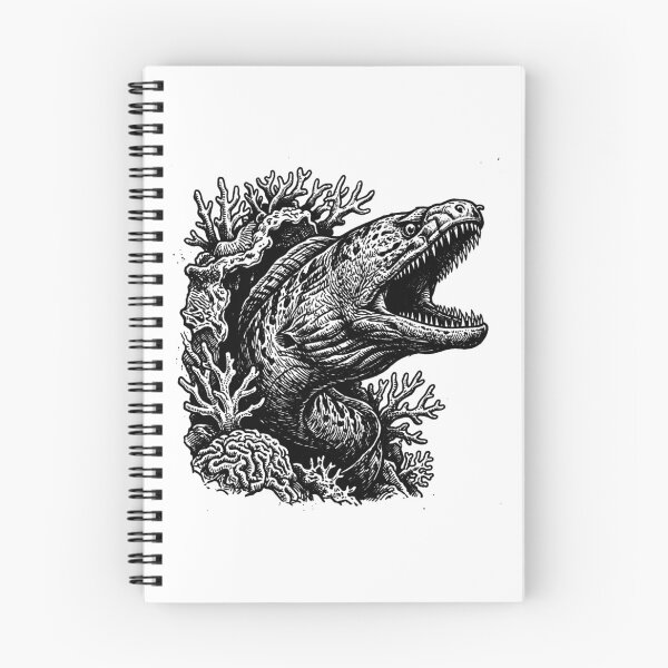 Item preview, Vintage Woodcut Moray Eel Illustration designed and sold by DuckOddity.