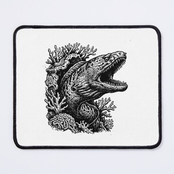 Item preview, Vintage Woodcut Moray Eel Illustration designed and sold by DuckOddity.