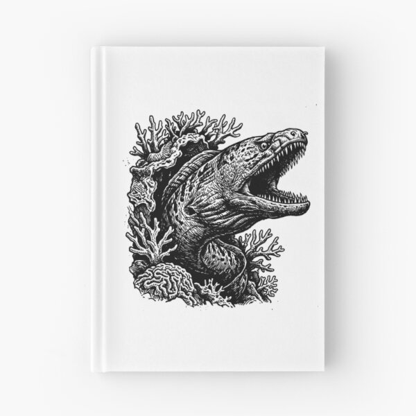 Item preview, Vintage Woodcut Moray Eel Illustration designed and sold by DuckOddity.