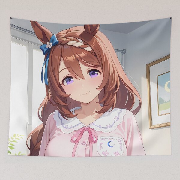Item preview, Super Creek Uma Musume Pretty Derby Pink Pajama Sweet Night Mood designed and sold by B5fivemerch.