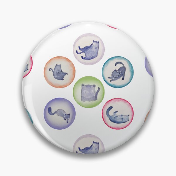 Item preview, Colorful Watercolor Cat Bubbles designed and sold by 88cranes.