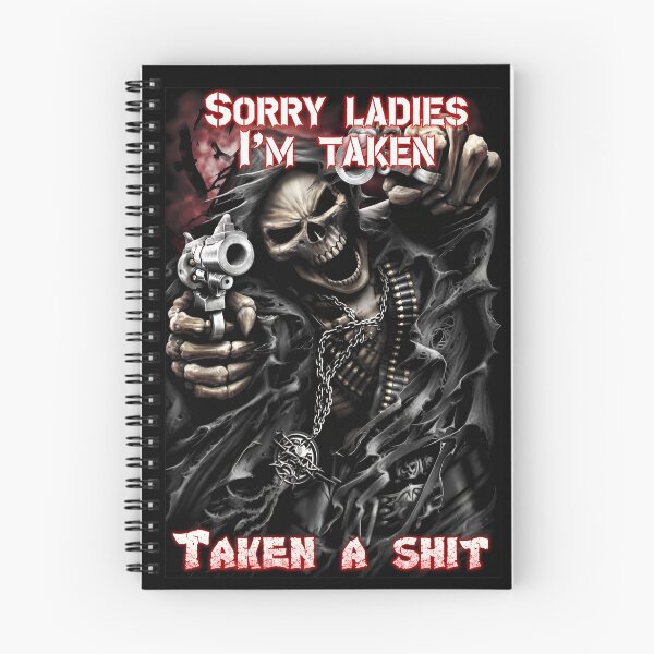Item preview, Skeleton Gun Humor Taken A Shit Design designed and sold by SomeHitori.