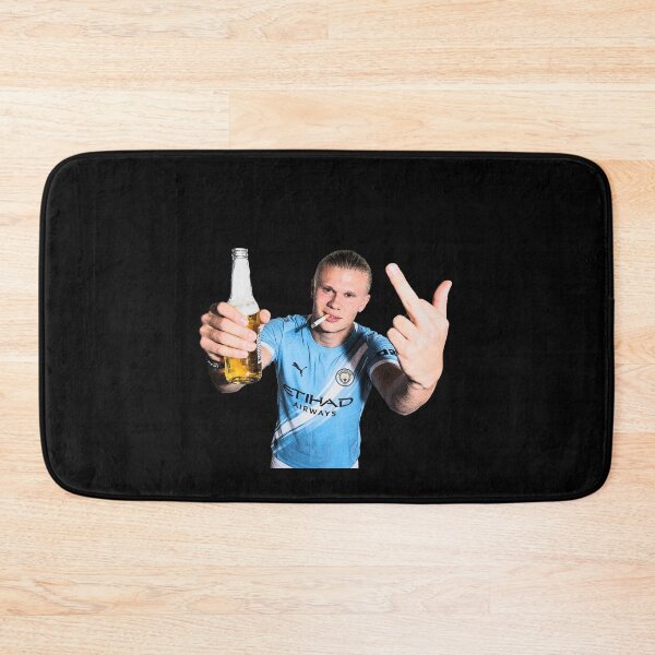 Item preview, haaland meme smoking and middle finger designed and sold by Thudesign85.