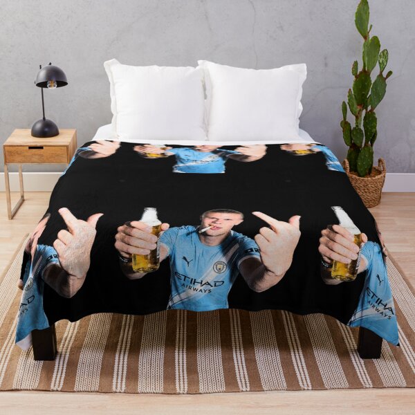 Item preview, haaland meme smoking and middle finger designed and sold by Thudesign85.