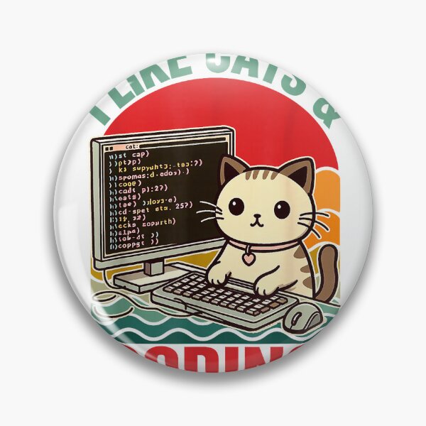 Item preview, Coder Programmer Cat Lover Cat Dad I Like Cats & Coding T-Shirt designed and sold by kevincuellar.