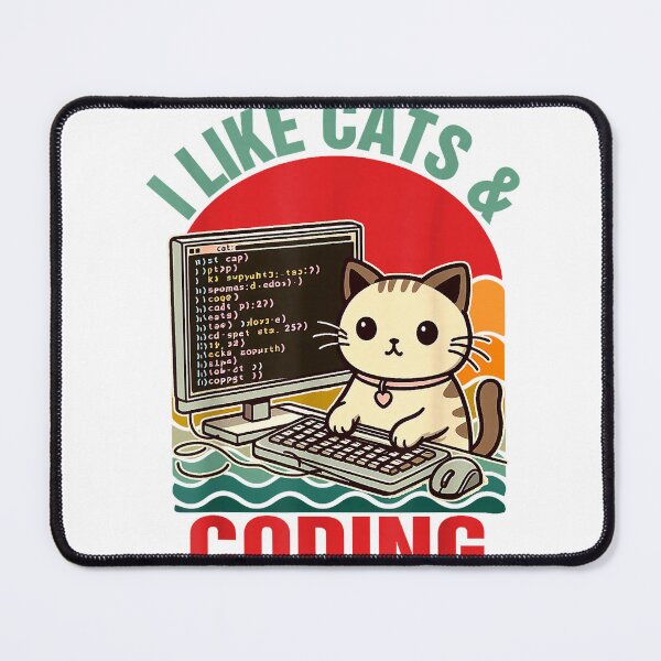 Item preview, Coder Programmer Cat Lover Cat Dad I Like Cats & Coding T-Shirt designed and sold by kevincuellar.