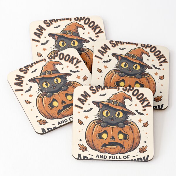Item preview, Absolute Fury Small Spooky Cat Halloween Pumpkin designed and sold by Retro Rascals Co..