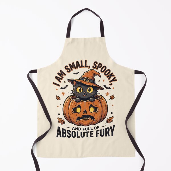 Item preview, Absolute Fury Small Spooky Cat Halloween Pumpkin designed and sold by Retro Rascals Co..