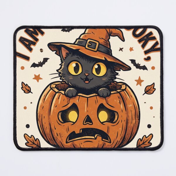 Item preview, Absolute Fury Small Spooky Cat Halloween Pumpkin designed and sold by Retro Rascals Co..