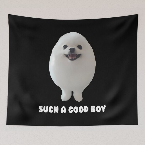 Item preview, Happy Egg Dog Creature Funny Design designed and sold by SomeHitori.