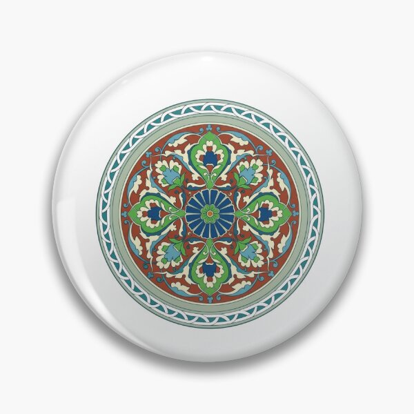 Item preview, Traditional Ottoman Iznik Ceramic Floral Mandala Design designed and sold by interdesigner.