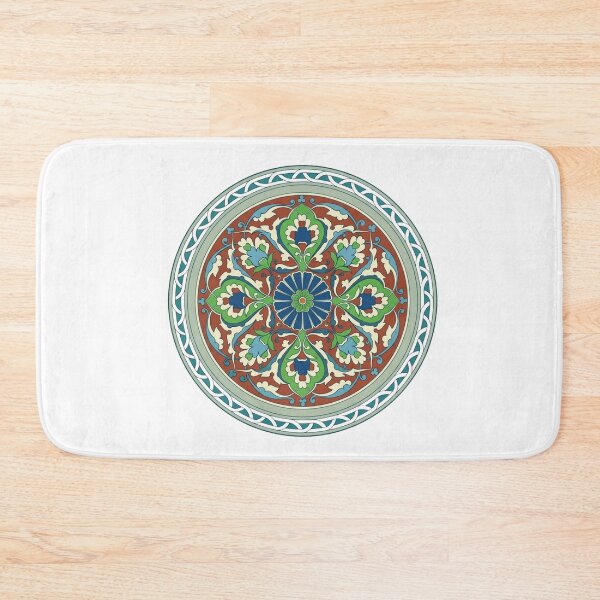 Artikelvorschau, Traditionelles osmanisches Iznik-Keramik-Blumenmandala-Design entworfen und verkauft von interdesigner.