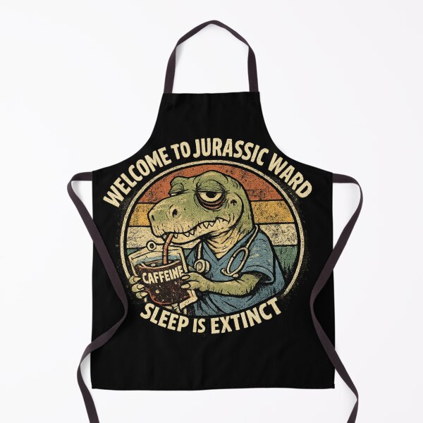 Item preview, Funny Dinosaur Nurse - Caffeine Lover designed and sold by Retro Rascals Co..