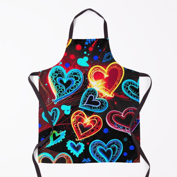 Item preview, Neon Heart Pattern – Vibrant Abstract Love Art for T-Shirts, Phone Cases & Home Decor designed and sold by IMuDesigner.
