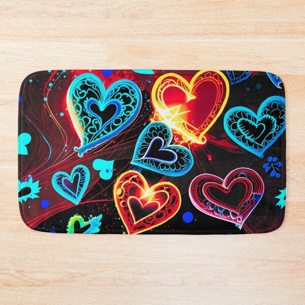 Item preview, Neon Heart Pattern – Vibrant Abstract Love Art for T-Shirts, Phone Cases & Home Decor designed and sold by IMuDesigner.