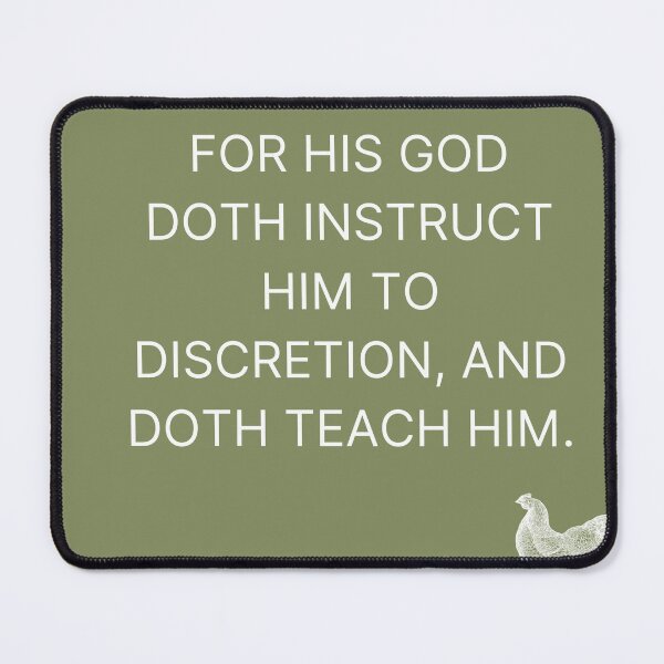 Item preview, Isaiah 28:26 designed and sold by Undonemadenew.