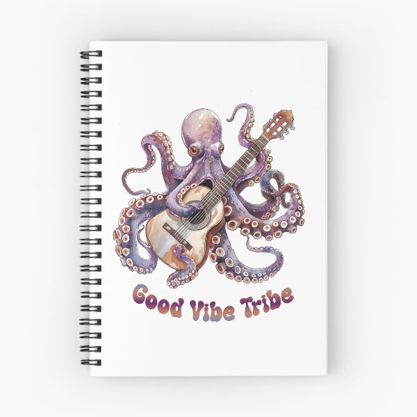 Item preview, Good Vibe Tribe Octopus Playing Guitar Design designed and sold by tyana-designs.