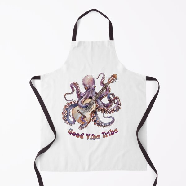 Item preview, Good Vibe Tribe Octopus Playing Guitar Design designed and sold by tyana-designs.