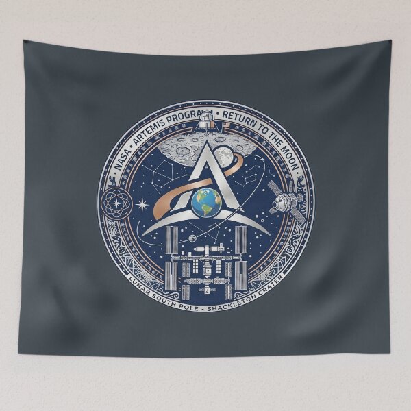 Item preview, Artemis Program Lunar South Pole Shackleton Crater designed and sold by KiwiRider.