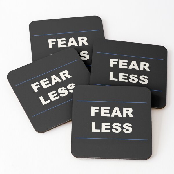 Item preview, Fear Less Typography Quote designed and sold by ThreadFlowstud.