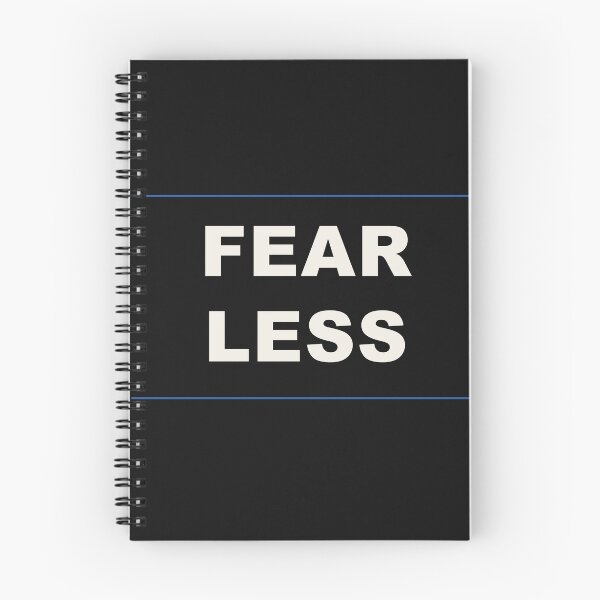 Item preview, Fear Less Typography Quote designed and sold by ThreadFlowstud.